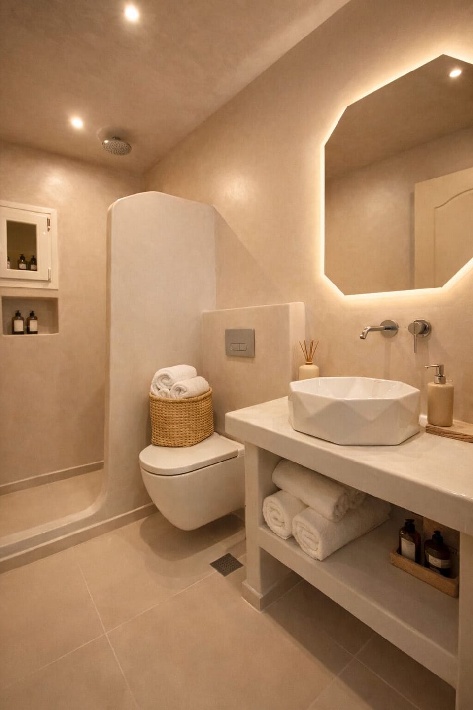 Double Room, Balcony | Bathroom | Shower, hair dryer, towels, soap