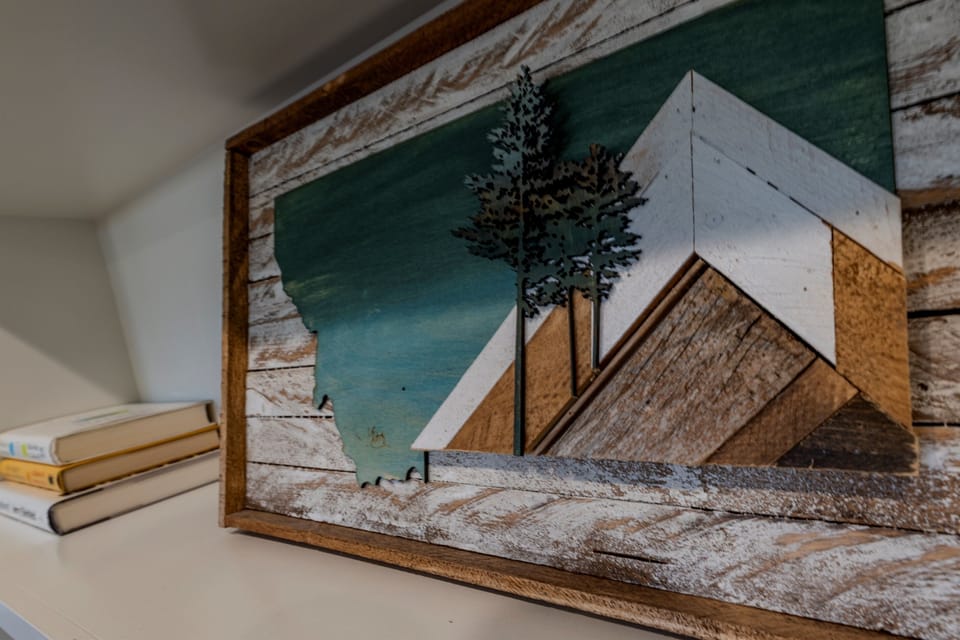 Local artwork and artifacts throughout this well thought-out space