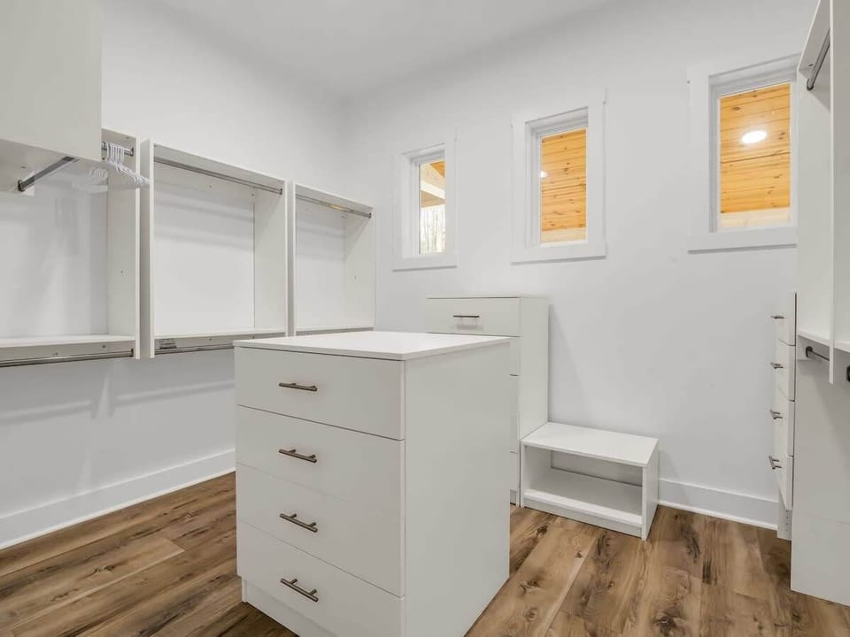 Enjoy the spacious walk-in closet and bright, airy design that adds comfort and convenience to your North Carolina stay. Perfect for longer trips with friends and family.