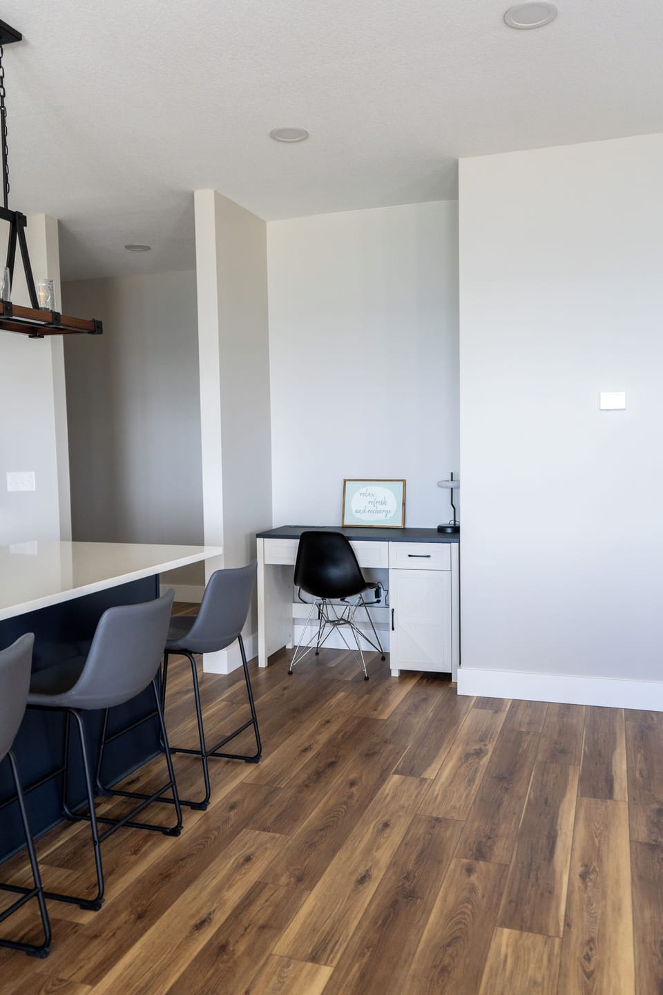 Desk Space in Main Living and Dining Area
