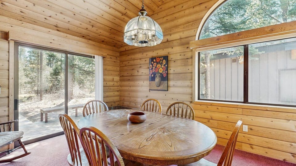Dining Room and Deck Beyond