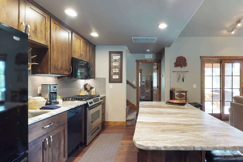 Fully stocked kitchen