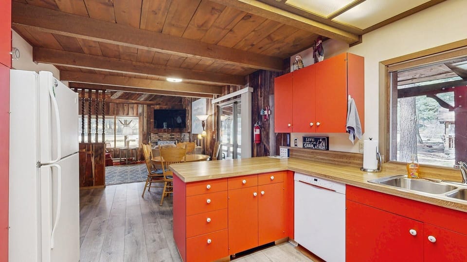 Kitchen (dining and living room beyond)
