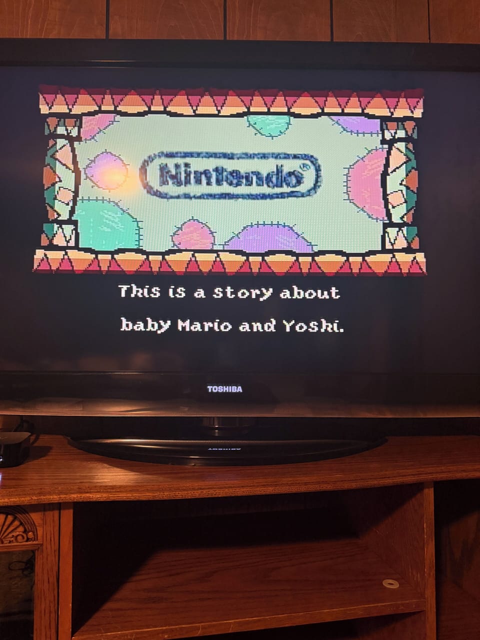 Downstairs Living Room with SNES/ VHS/ Apple TV 