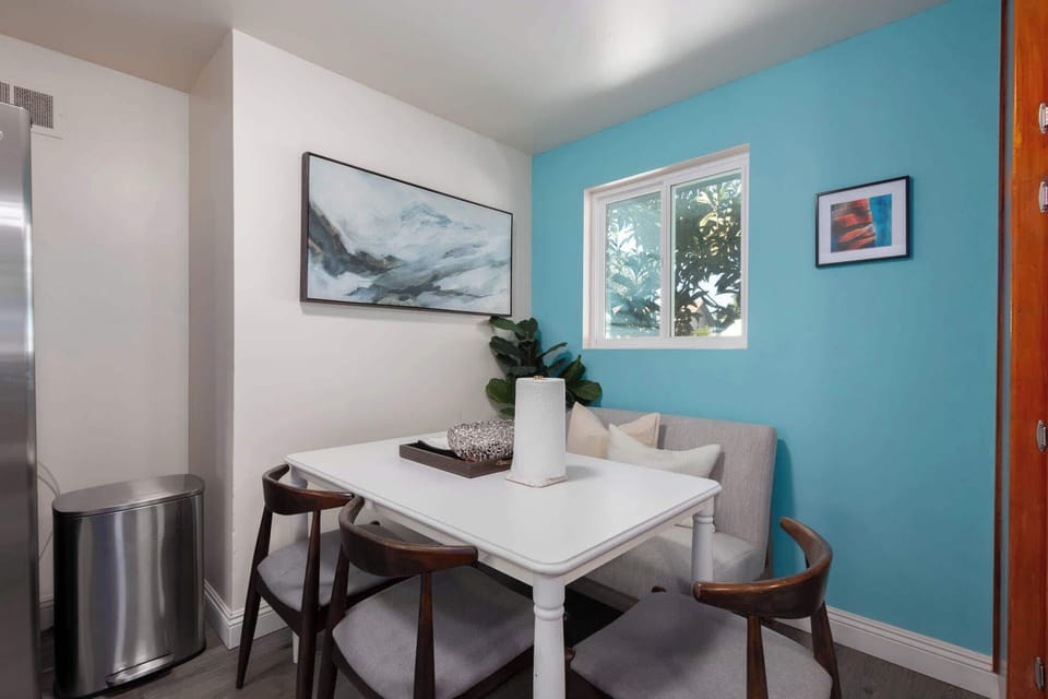 Dining space for casual meals and conversation.