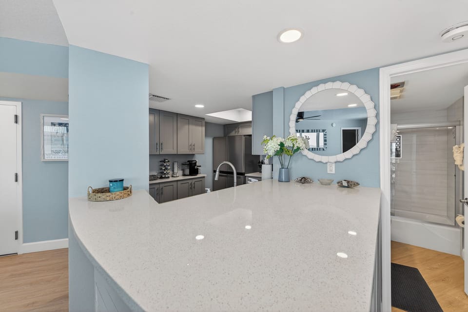 Large counter space for the perfect meal spread