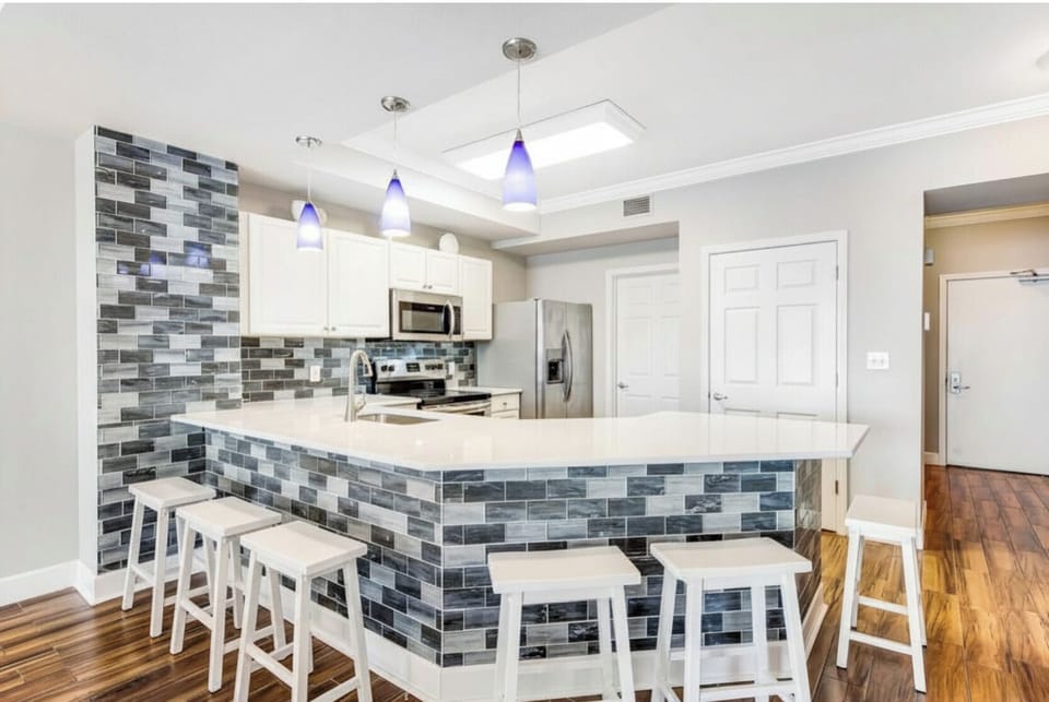 Fully stocked kitchen