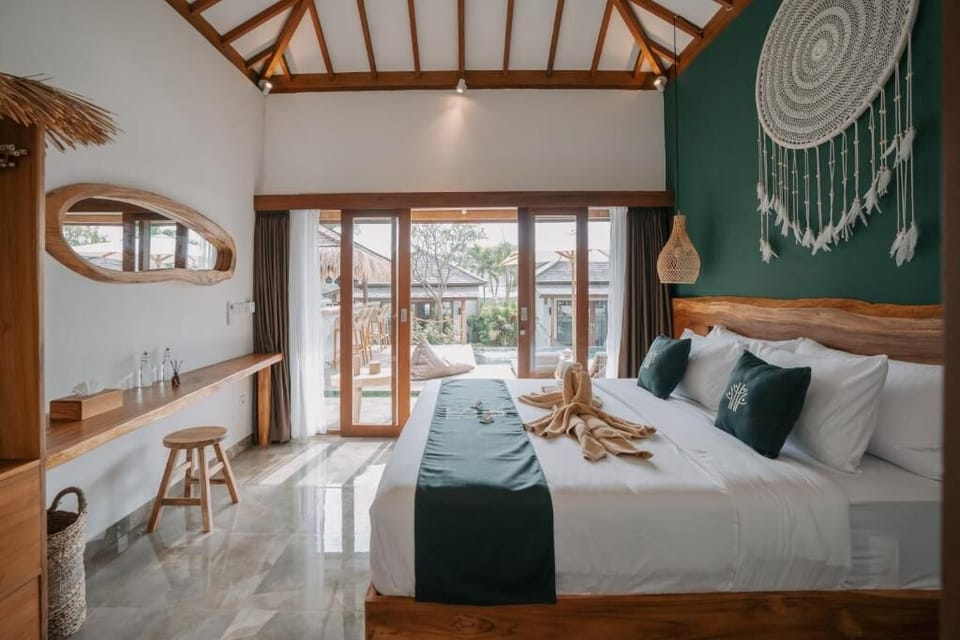 Deluxe Bungalow, Pool View | Egyptian cotton sheets, premium bedding, pillowtop beds, in-room safe