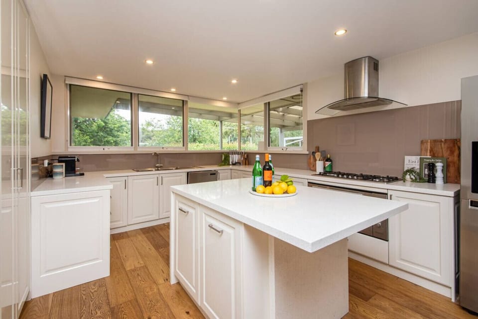 Fully equipped kitchen with everything needed for group cooking and entertaining