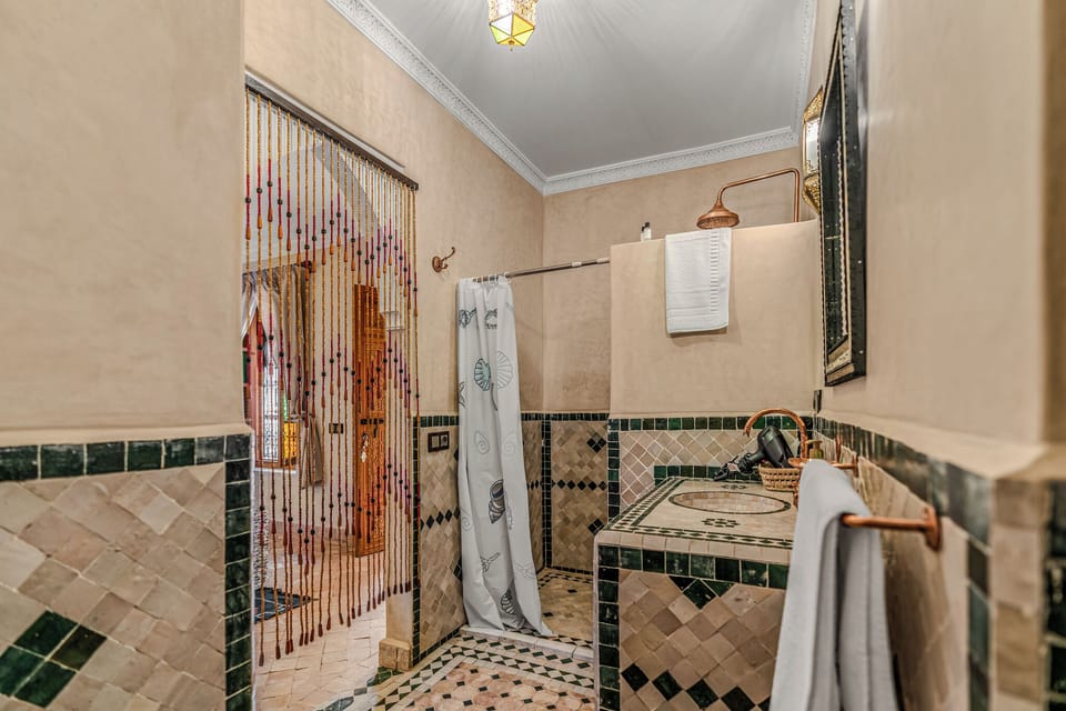 Deluxe Double or Twin Room, Patio | Bathroom | Shower, free toiletries, hair dryer, towels