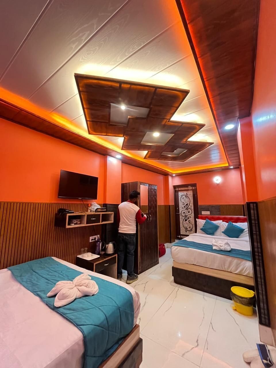 Twin Bed Room | Premium bedding, individually furnished, free WiFi, bed sheets