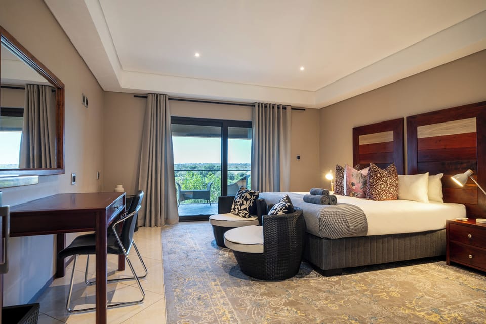 Luxury Double Room, Patio, River View | Desk, laptop workspace, iron/ironing board (on request), WiFi (free)