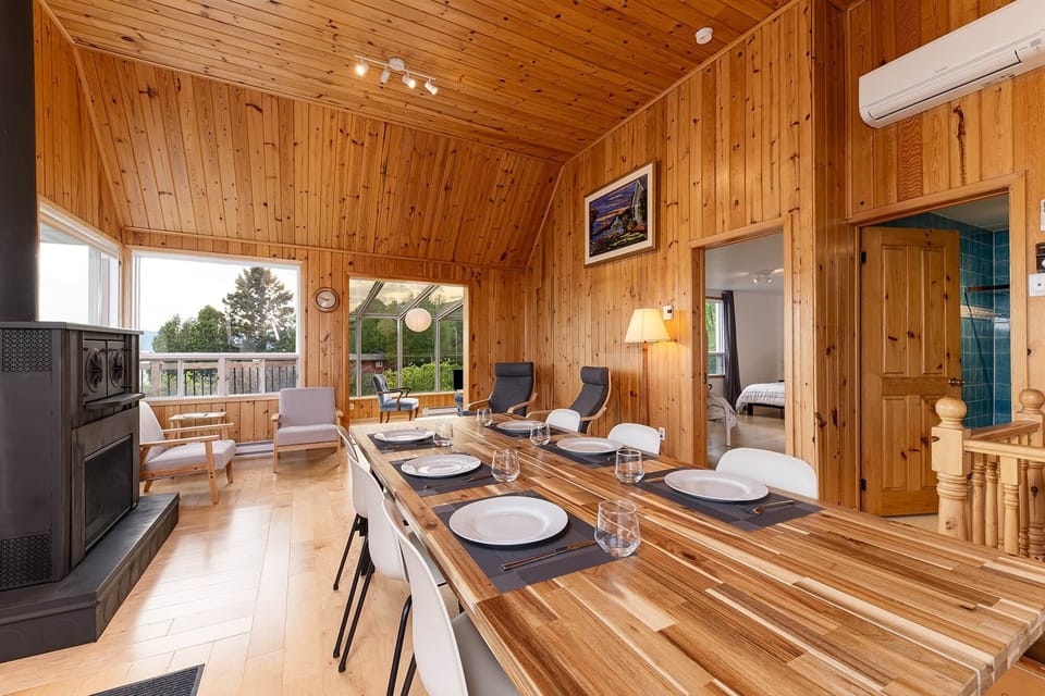 Dining room, living room