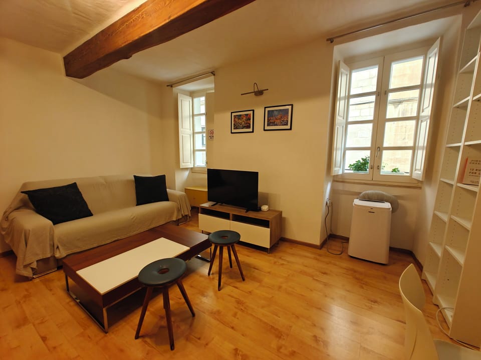 Apartment, City View | Living area | TV