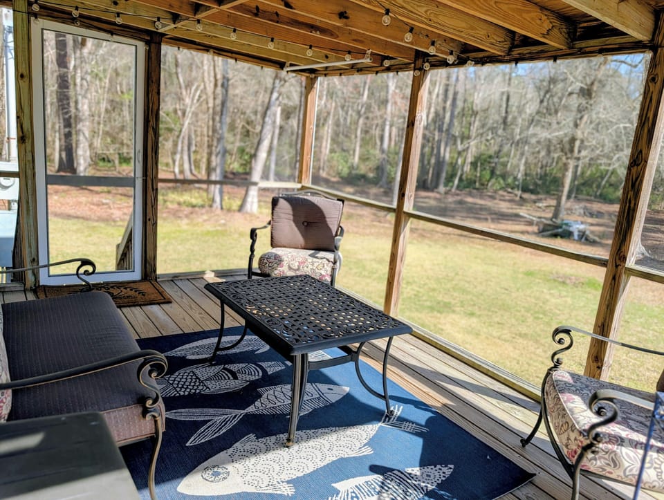 rear screened porch