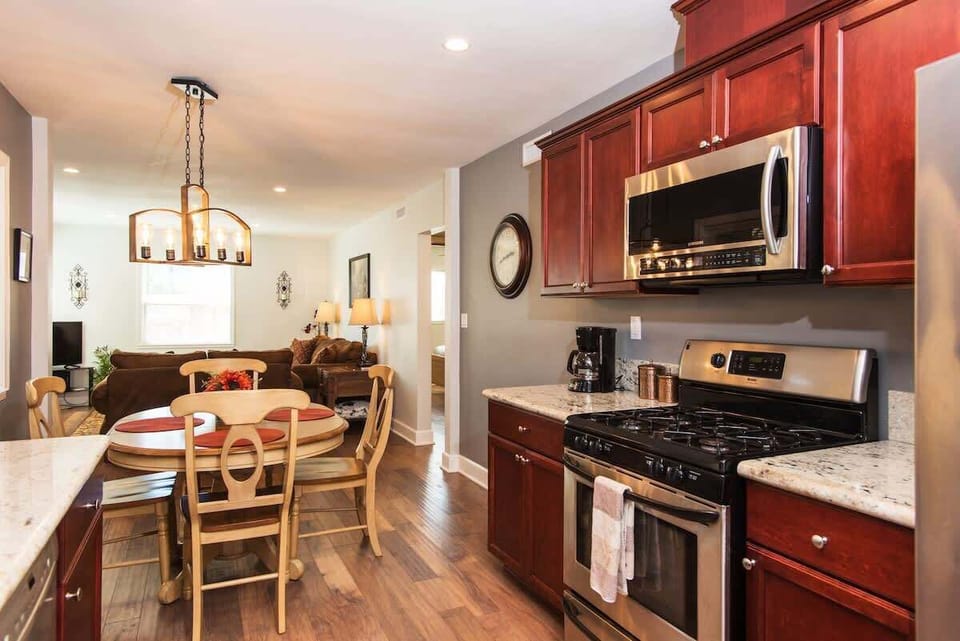 Spacious, updated kitchen and seating area