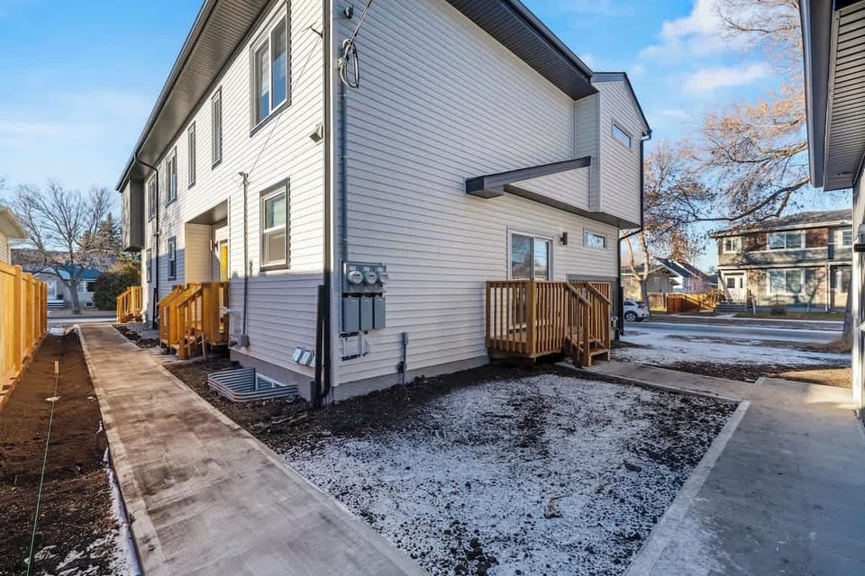 Private basement entrance with simple, free street parking nearby.