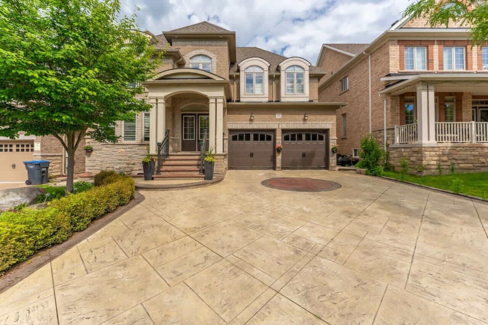 Scenic garage view showcasing ample parking space for vehicles