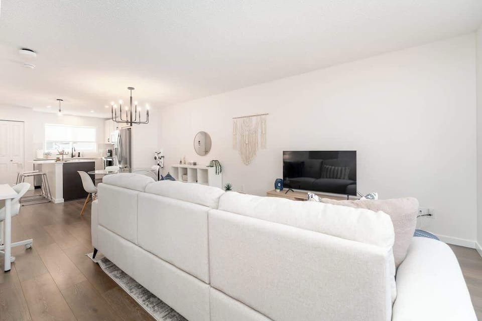 Cozy seating area perfect for relaxing or movie nights