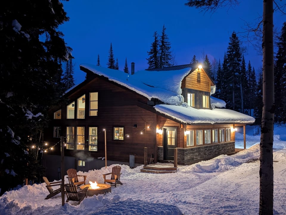 View from the southwest. Firepit right off the mud room!