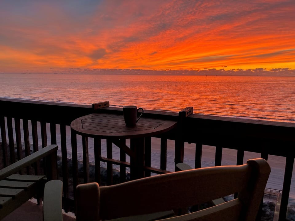 Large, outdoor deck with the best view in Port A!