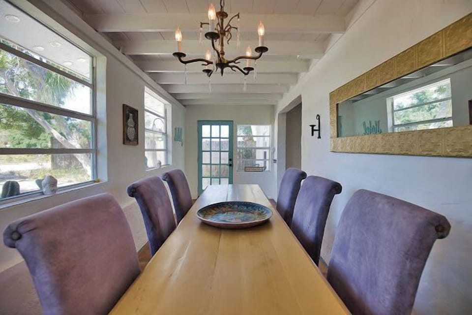 Spacious dining table for family meals