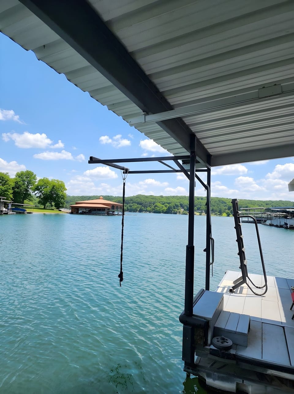 Best way to jump into the lake - is to swing into it!