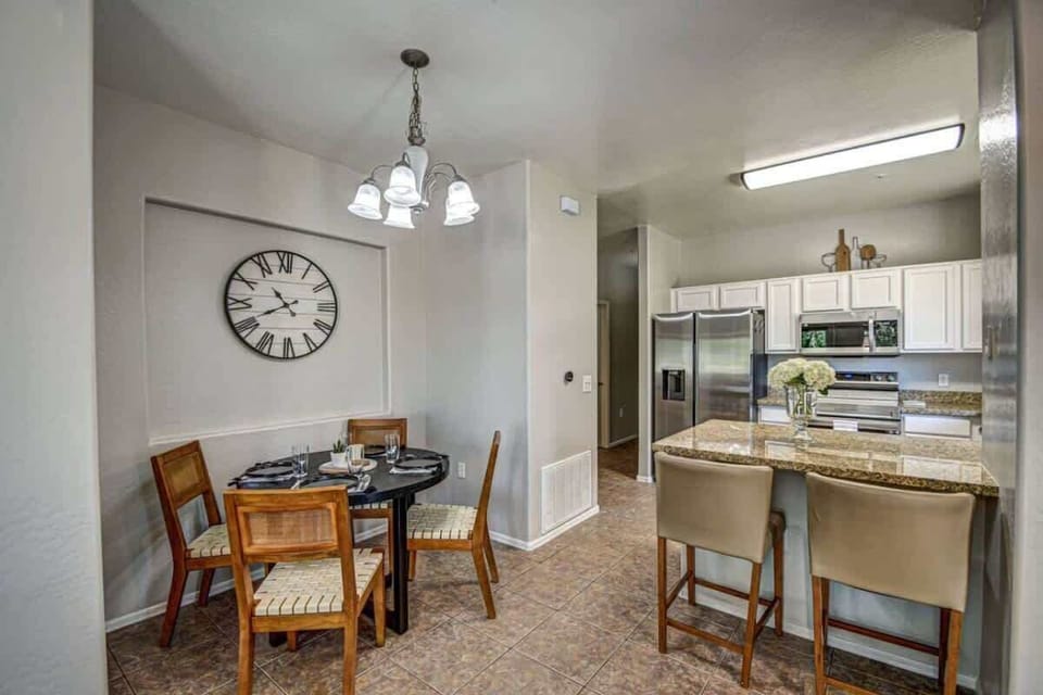 Comfortable dining space to enjoy meals with family or friends.