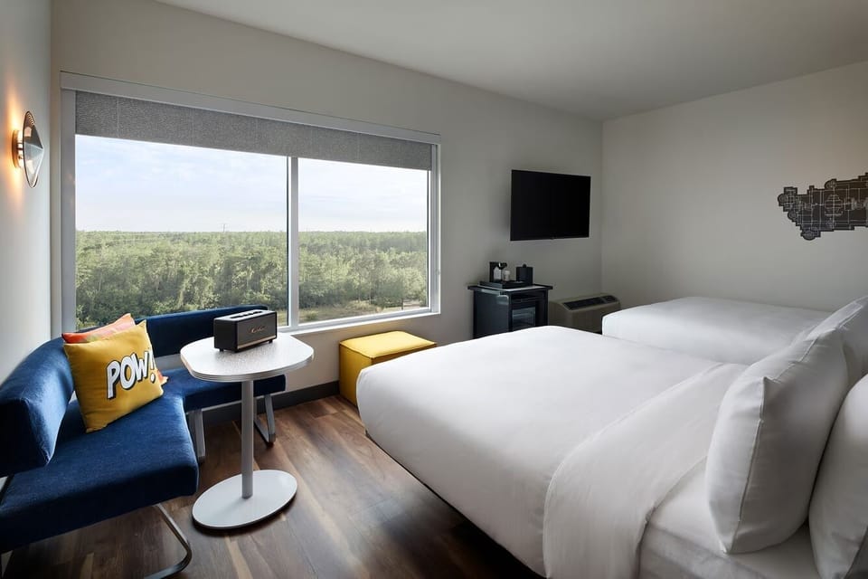 Soak up sunshine by the window with a cozy seating nook.