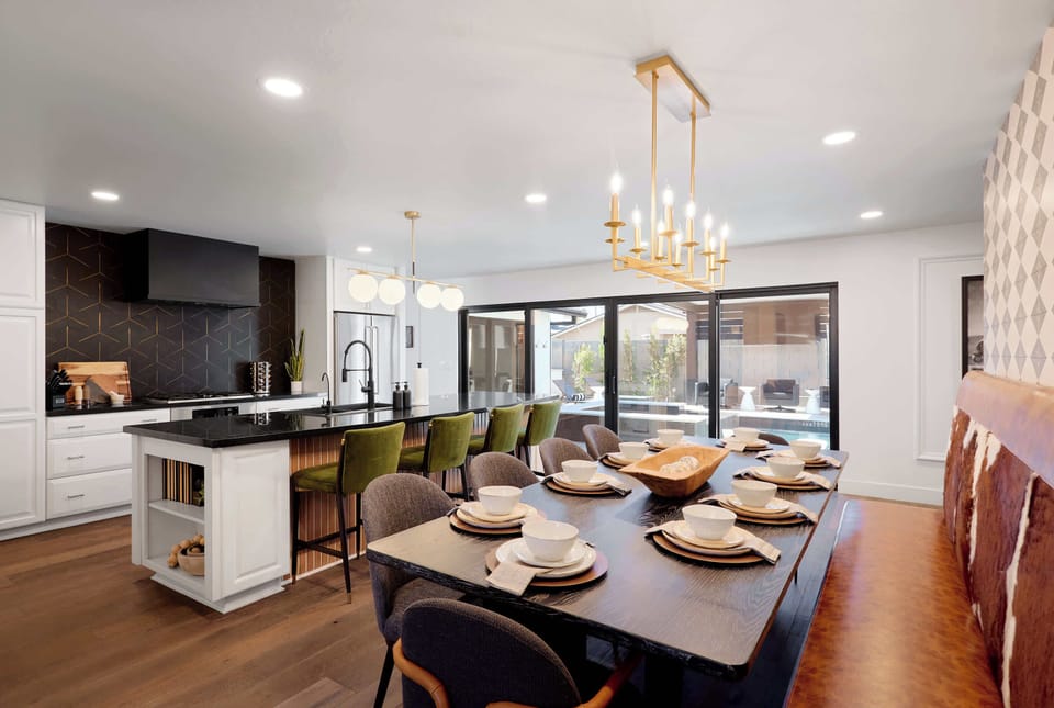 Plenty of seating and space for you and your group to cook a gourmet meal - or have a private chef do it for you!