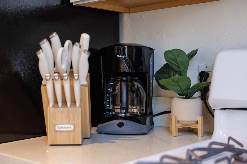 Coffee station ready for easy mornings.
