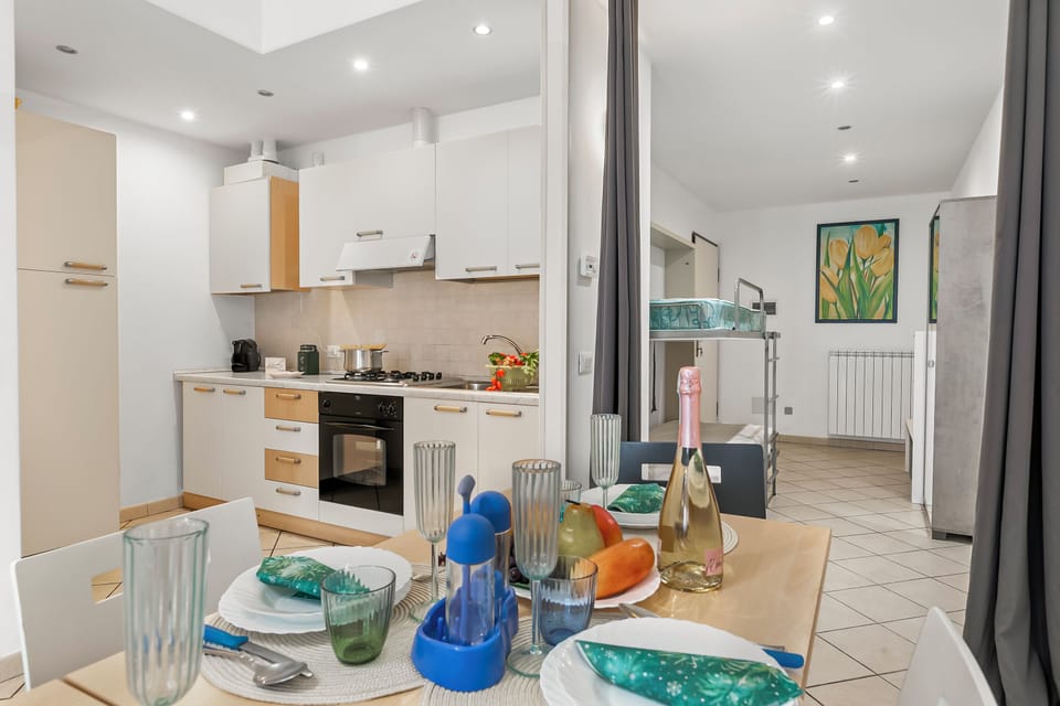 Kitchen and dining area