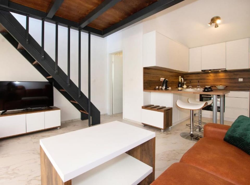 House (One Bedroom Holiday Home with Hot Tub) | Living room | 32-inch flat-screen TV with digital channels