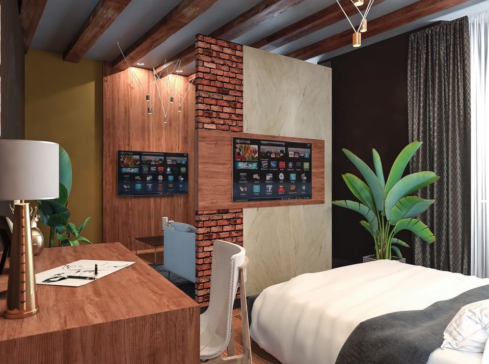 Quadruple Room (Suite) | Pillowtop beds, minibar, in-room safe, desk