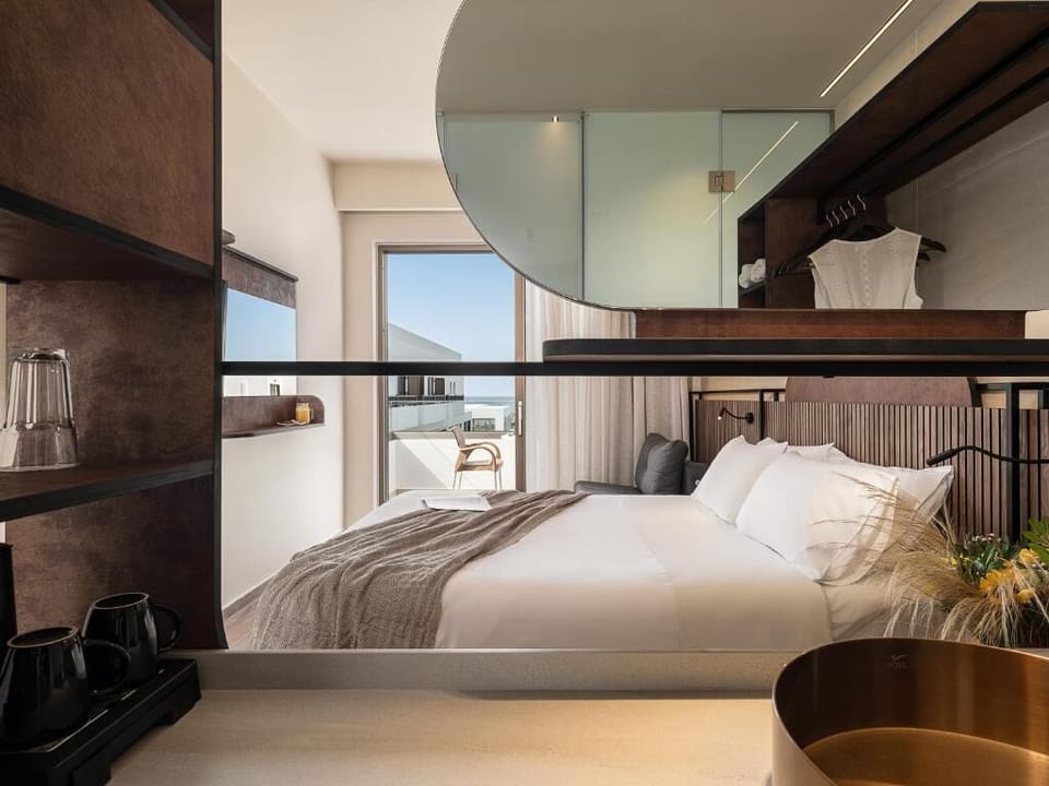 Superior Double or Twin Room, Balcony, Partial Sea View | In-room safe, soundproofing, iron/ironing board, free WiFi