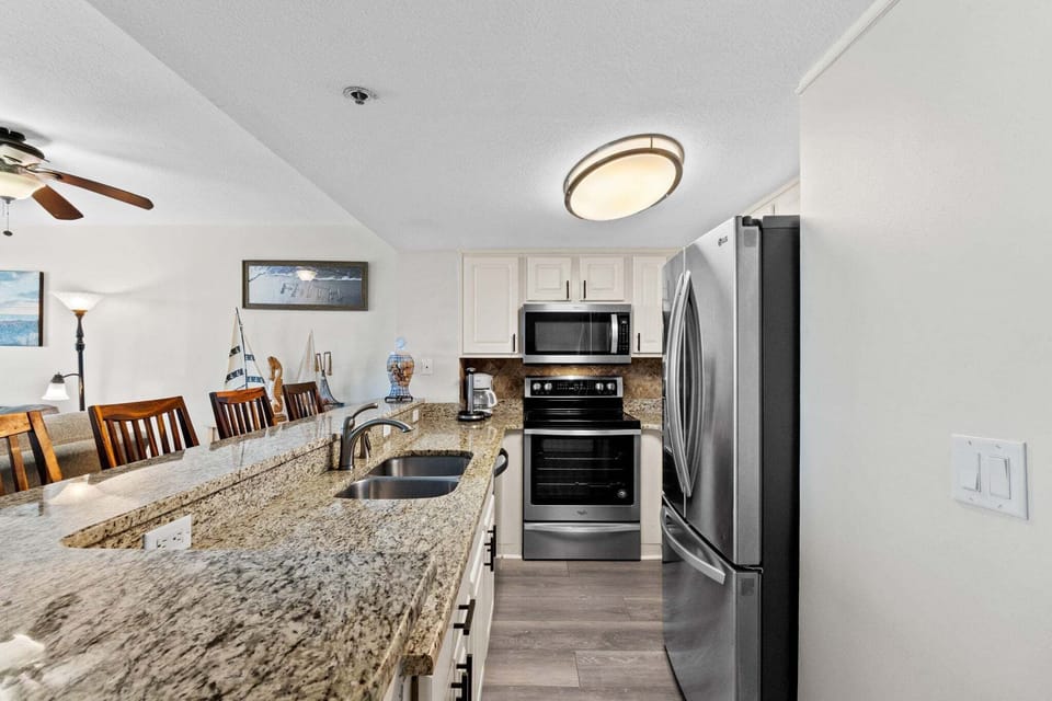 Bright and functional, this space is designed for easy vacation living.