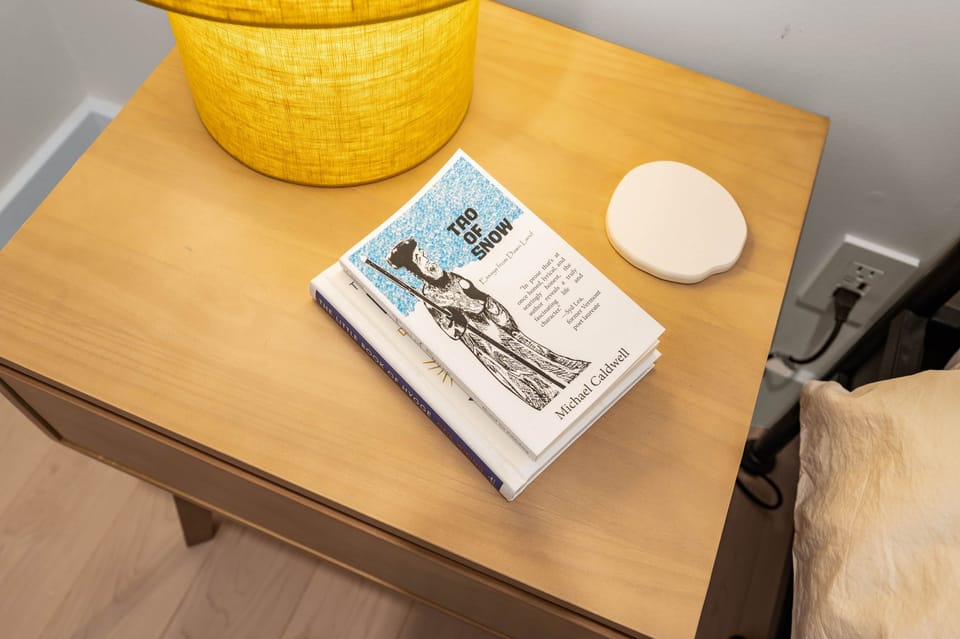 Good books, no agenda. Leave the laptop at home.