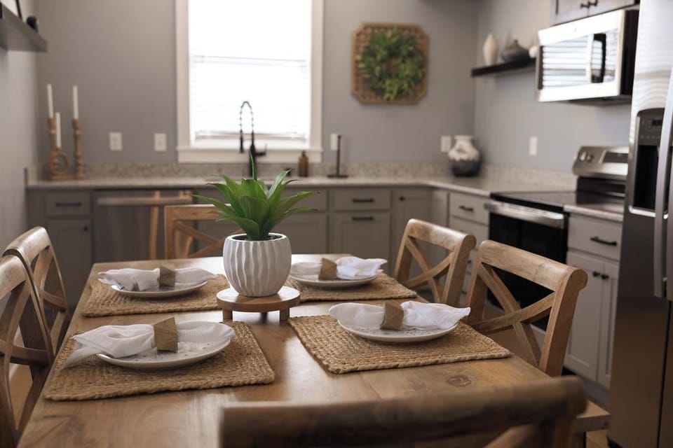 Gather around the table to share a meal or plan your next outing as a group.