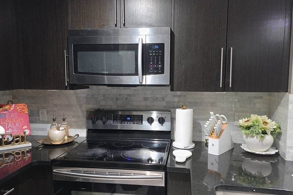Fully stocked kitchen