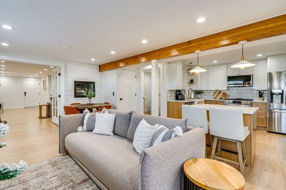 Living Room | Cozy Seating & Wall-Mounted TV