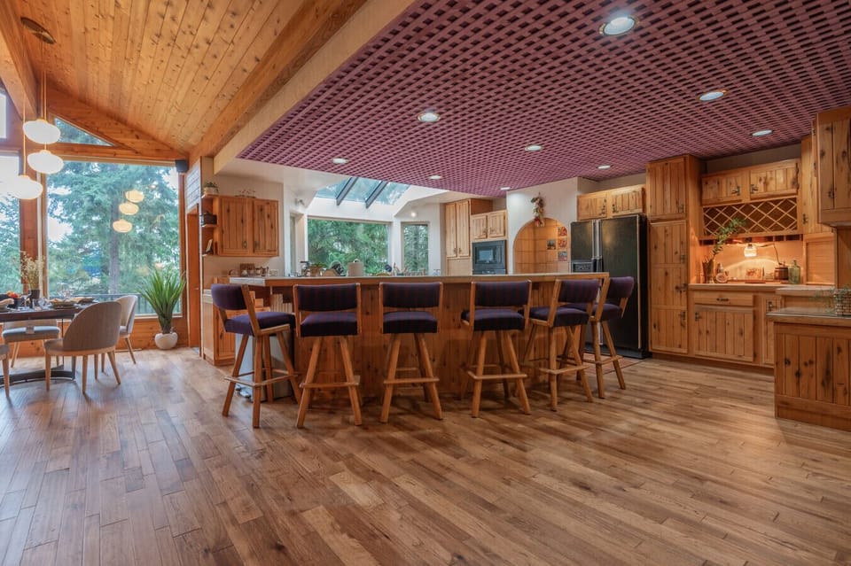 Gather around the oversized island — where cooking, conversation, and connection all happen together. VRBO
