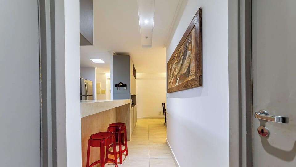 Basic Apartment | Private kitchen | Fridge, microwave, oven, stovetop