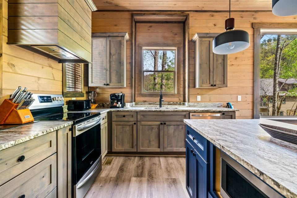 Spacious counters and room to gather make cooking feel less like a chore and more like part of the vacation experience.