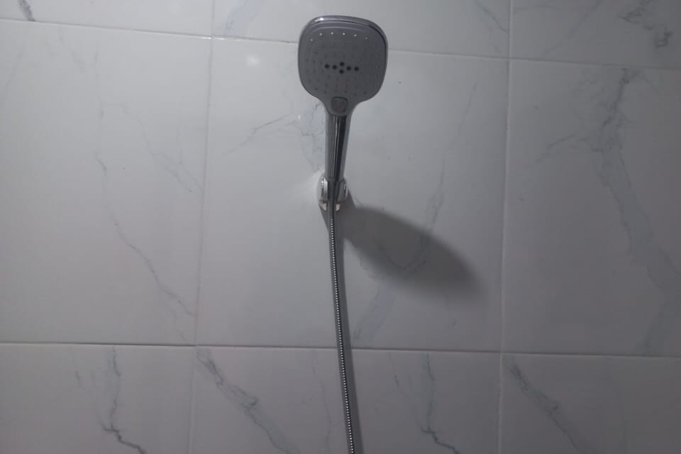 Standard Double Room | Bathroom | Shower, towels, soap, shampoo