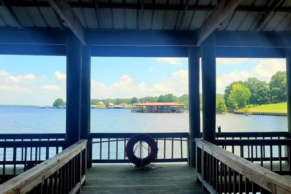 Private dock for owners.  You can park your boat in the middle stall on the right.