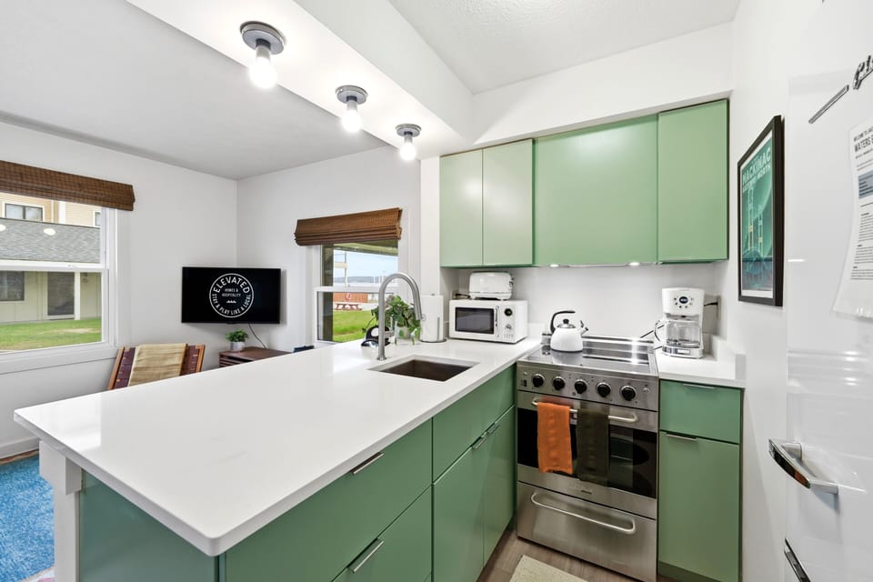 The kitchen that makes you actually want to cook on vacation.