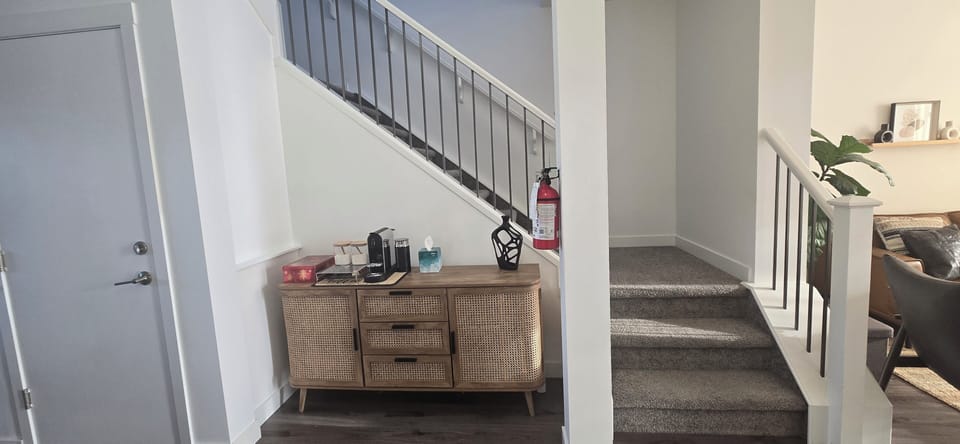 Dedicated coffee bar with everything you need to start your day.