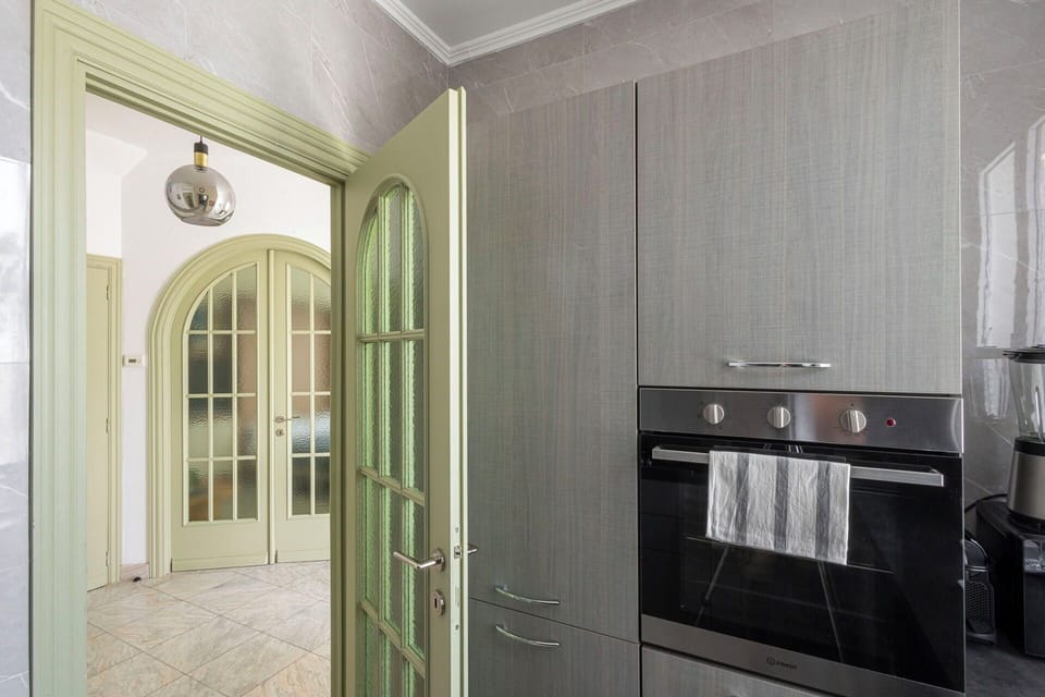 Interior Design, Flooring, Cabinetry, Kitchen, Wood, Countertop, Furniture, Floor, Ceiling, Home