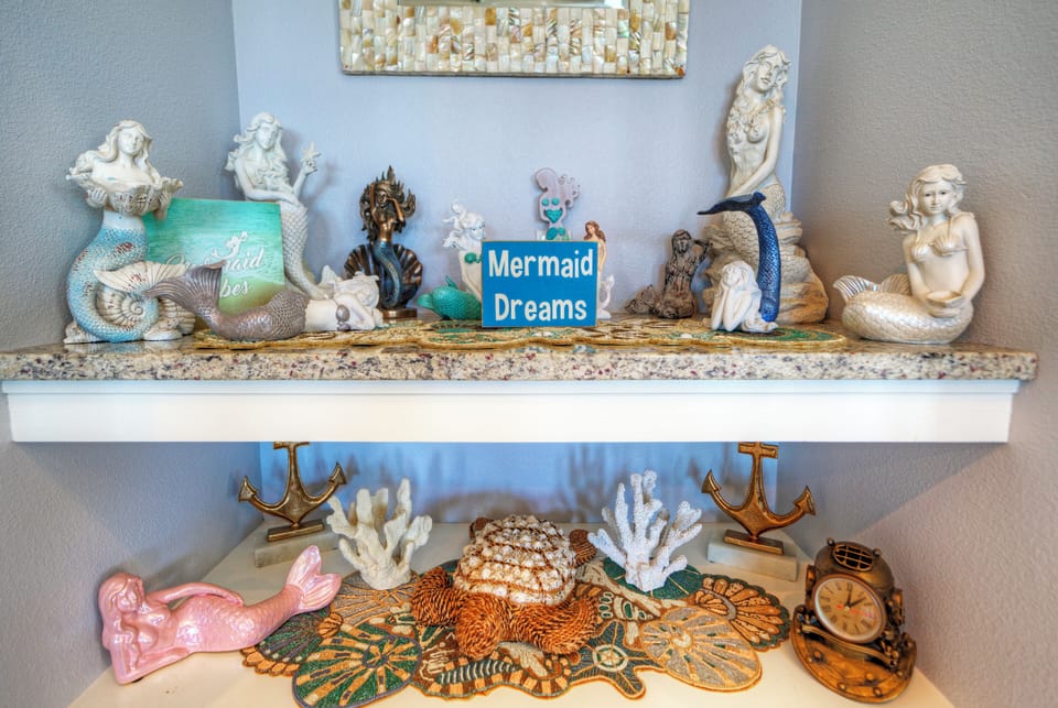 Charming decor.