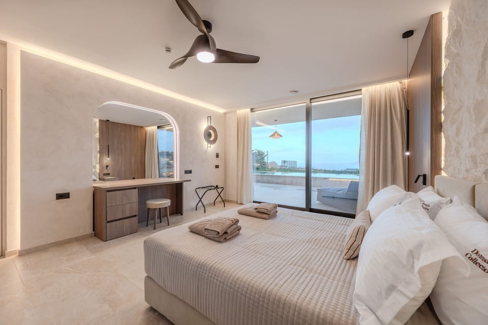 Villa, 2 Bedrooms, Private Pool, Sea View | 2 bedrooms, free cribs/infant beds, bed sheets